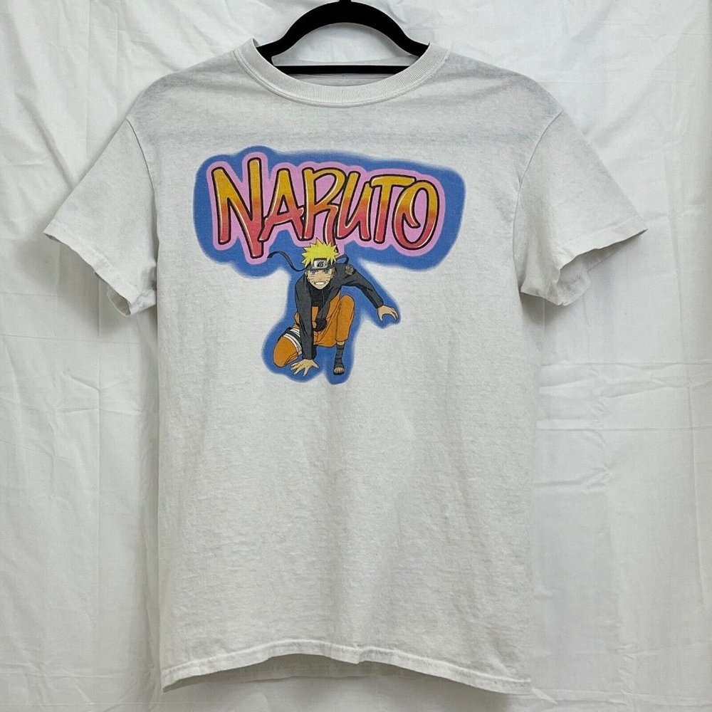 Naruto Shippuden Naruto Uzumaki Anime Graphic Tee Unisex S White